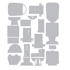 Sizzix Thinlits / Tim Holtz - Harvey Colorize